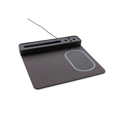 Laad je smartphone gemakkelijk draadloos of via de kabel. Qi-gecertificeerde apparaten kun je snel draadloos laden door de telefoon simpelweg aan de rechterkant van de muismat te plaatsen. Gestroomlijnd en rechthoekige muismat met antislip achterkant. Telefoon standaard en 4 pennen houders. Inclusief 1.5m kabel. Input: 5V/1A; Output: 5V/1A; Draadloze output: 5V/1A 5W.